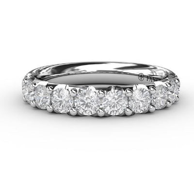 Fana 14K White Gold 1.04ctw Diamond Wedding Band