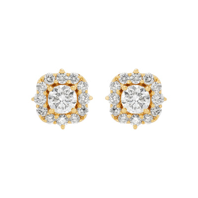 Armadani 14K Yellow Gold 0.75ctw Stud Style Lab Grown Diamond Earrings