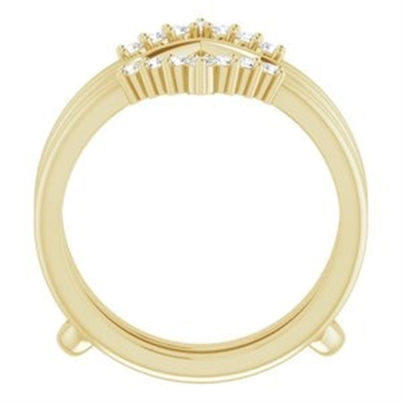 Ever & Ever 14K Yellow Gold .25ctw Diamond Ring Guard