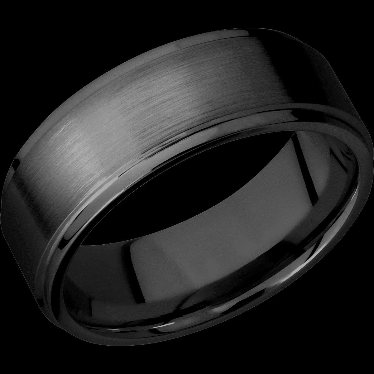 Lashbrook 7mm Black Zirconium Wedding Band