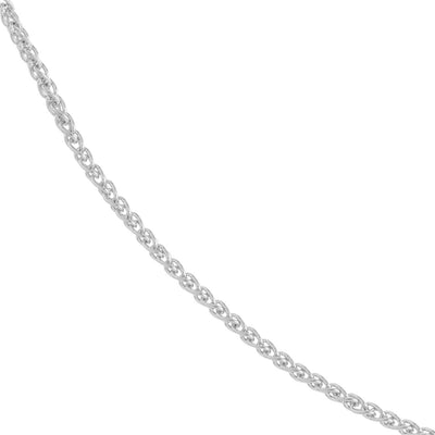 Sterling Silver 1.25mm 22" Adjustable Wheat Chain