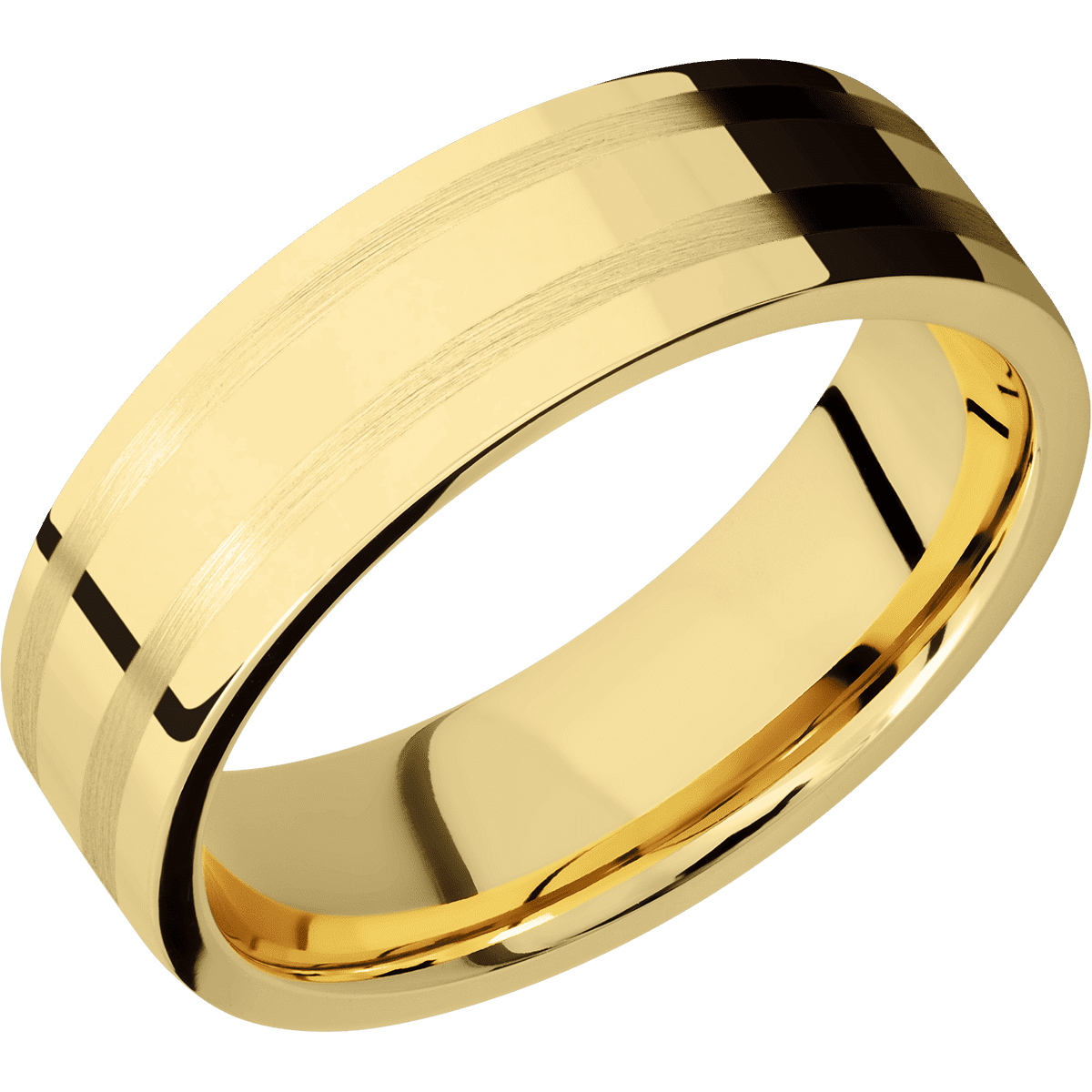 14K Yellow Gold + Polish Finish