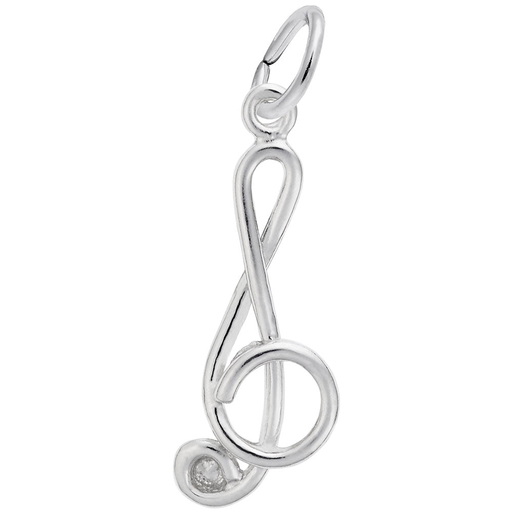 Sterling Silver Treble Clef