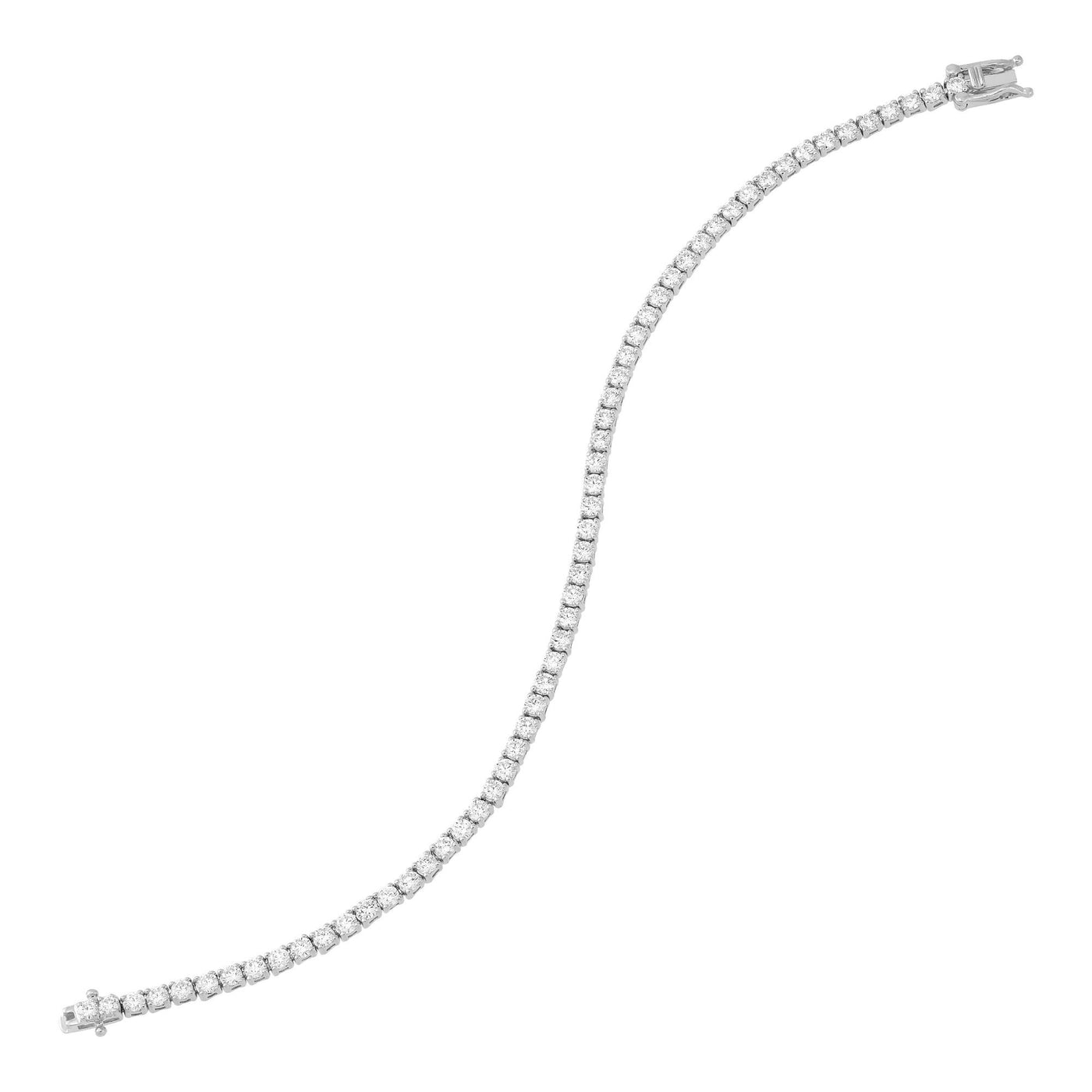 Armadani 14K White Gold Tennis Style Lab Grown Diamond Bracelet