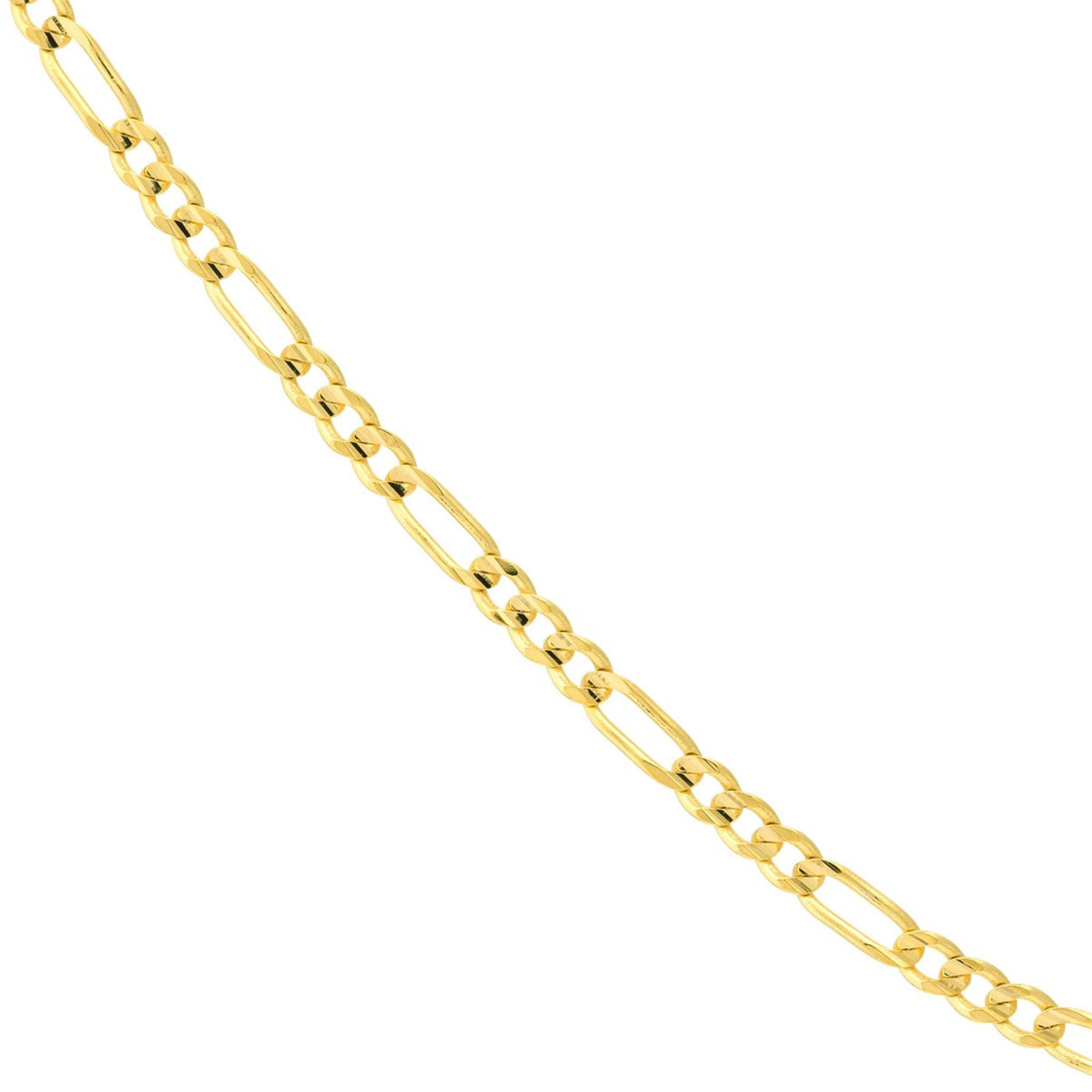 Estate 14K White Gold 3.7mm 22" Figaro Chain