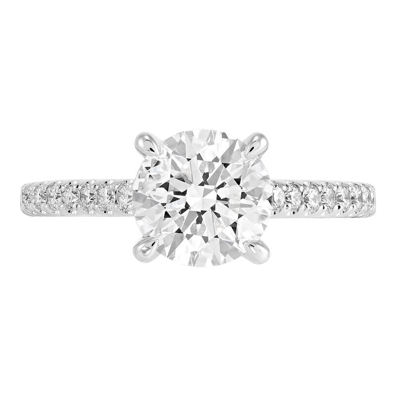 Armadani 14K White Gold 3.38ctw 4 Prong Lab Grown Diamond Engagement Ring