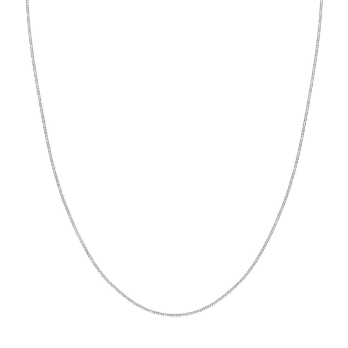 14K White Gold .9mm 20" Franco Chain