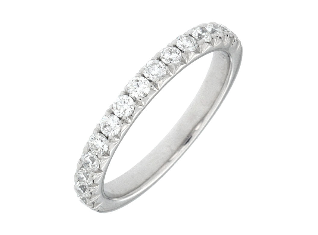 14K White Gold 0.78ctw Diamond Wedding Band