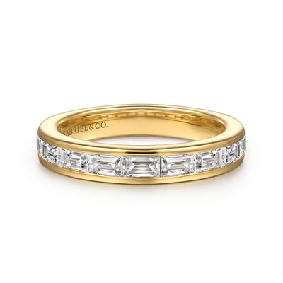 Gabriel 14K Yellow Gold 0.802ctw Diamond Wedding Band