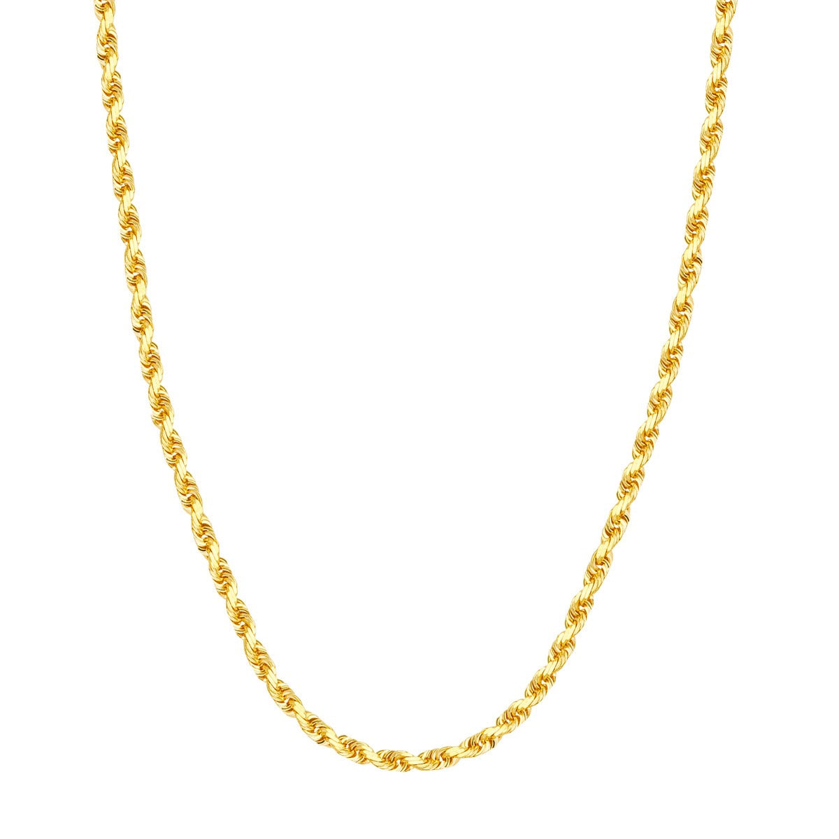 Estate 14K Yellow Gold 2.8mm 24" Rope Chain