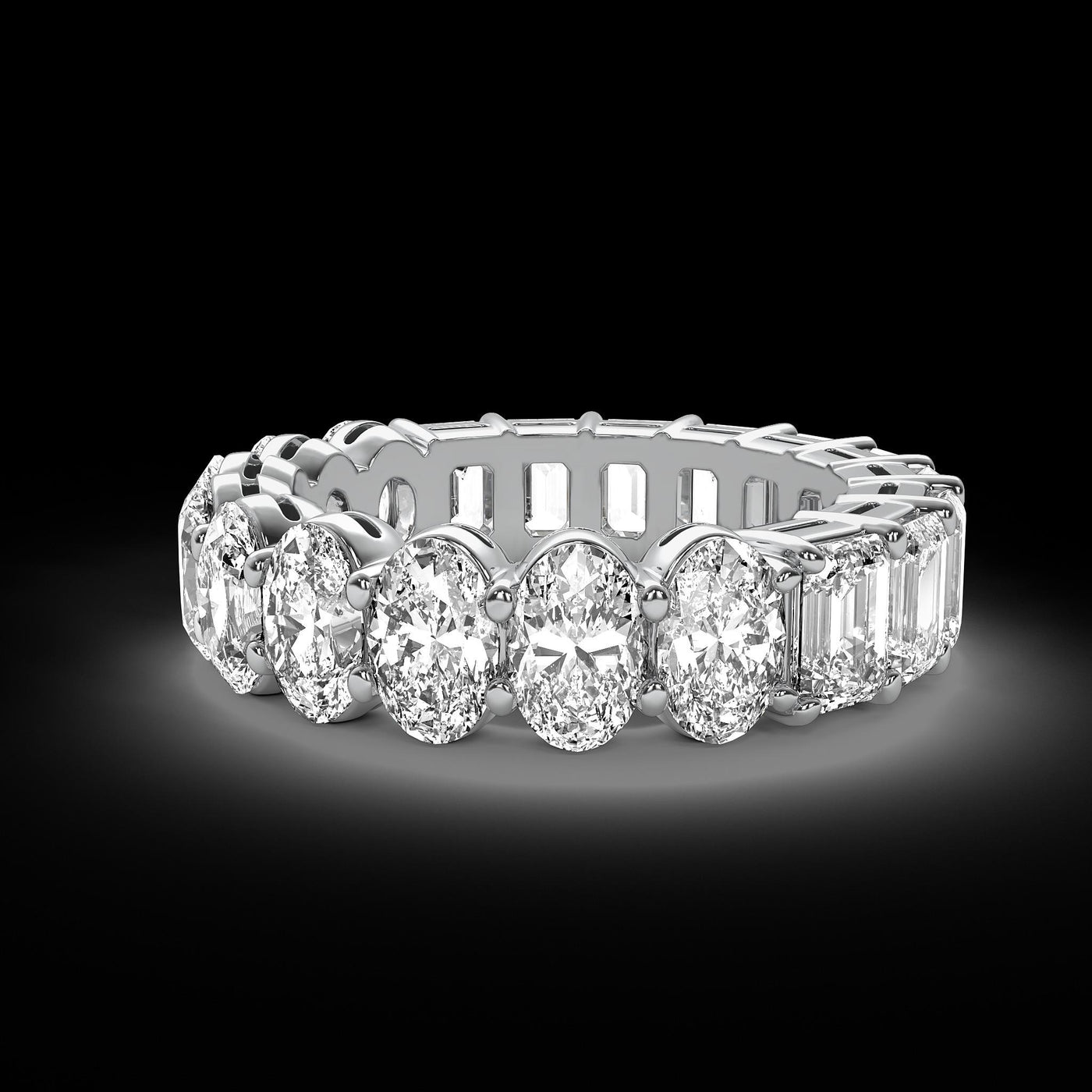 Platinum 6.00ctw Diamond Eternity Band