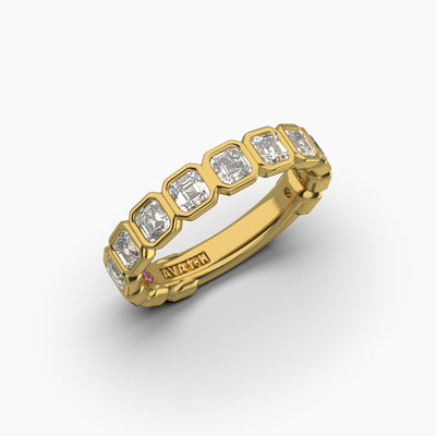 Ava Couture 14K Yellow Gold 1.35ctw Diamond Wedding Band