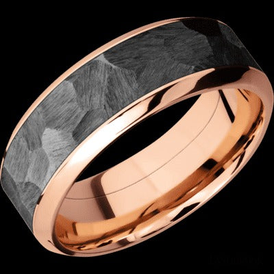 Lashbrook 14K Rose Gold 8mm Flat Wedding Band