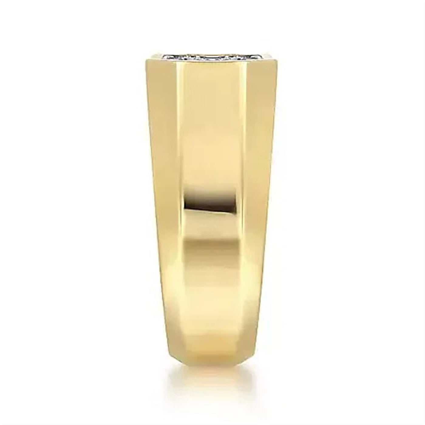 Gabriel 14K Yellow Gold .85ctw Pave Diamond Fashion Ring GTS