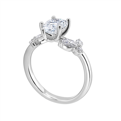 14K White Gold 1.77ctw 5 Prong Lab Grown Diamond Engagement Ring