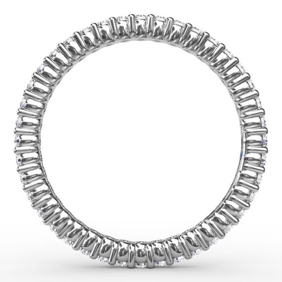 14K White Gold 0.50ctw Diamond Eternity Band 
Featuring a Polished Finish