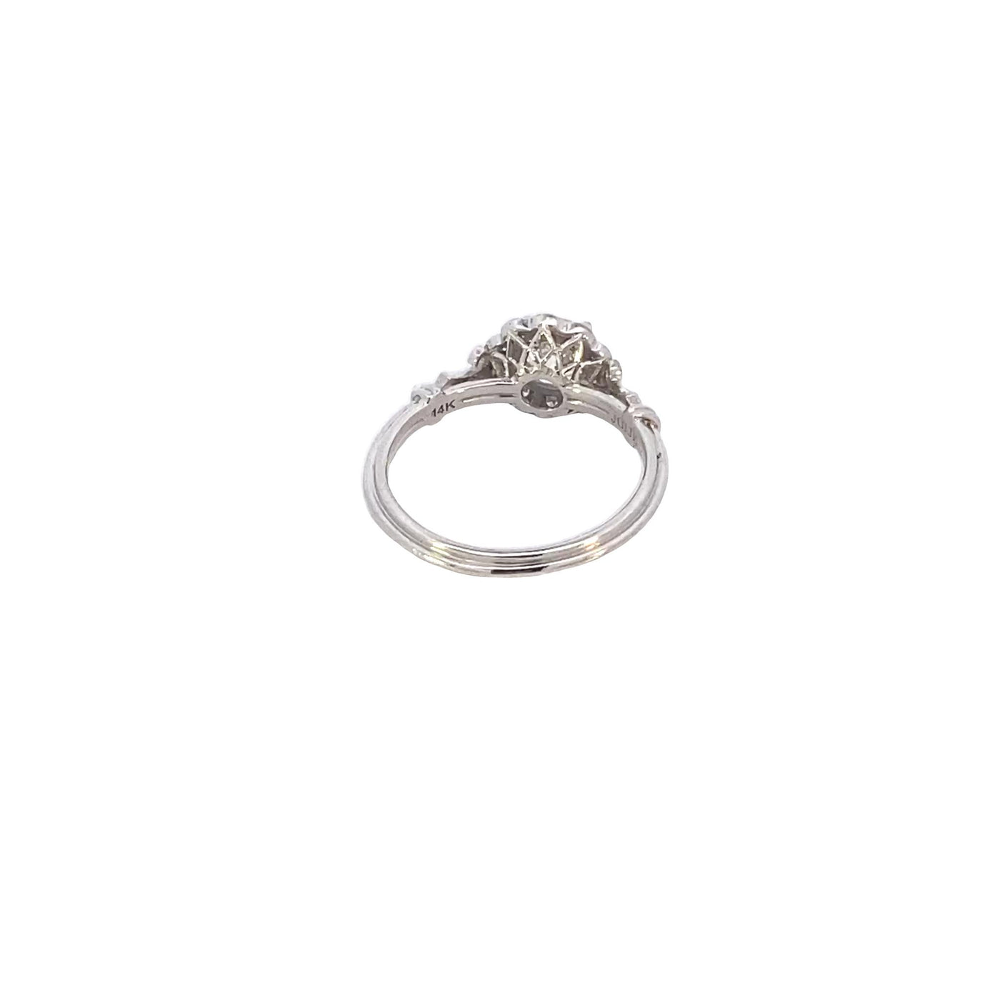 14K White Gold 0.68ctw 4 Prong Diamond Engagement Ring