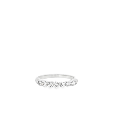 Estate Platinum .28ctw Single Prong Diamond Band