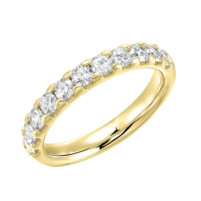 14K Yellow Gold 1.25ctw Lab Grown Diamond Wedding Band