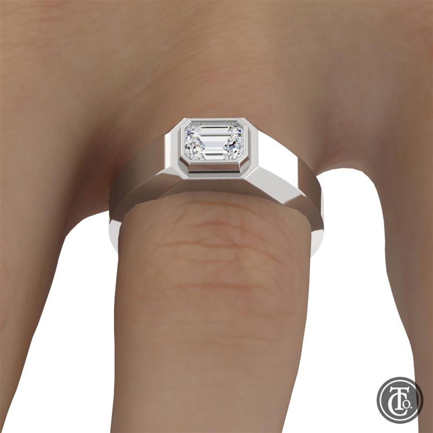 14K White Gold 1ctw Solitaire Diamond Ring