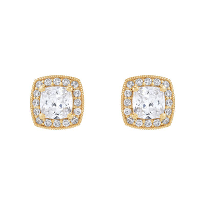 Armadani 14K Yellow Gold 2.0ctw Button Style Lab Grown Diamond Earrings
