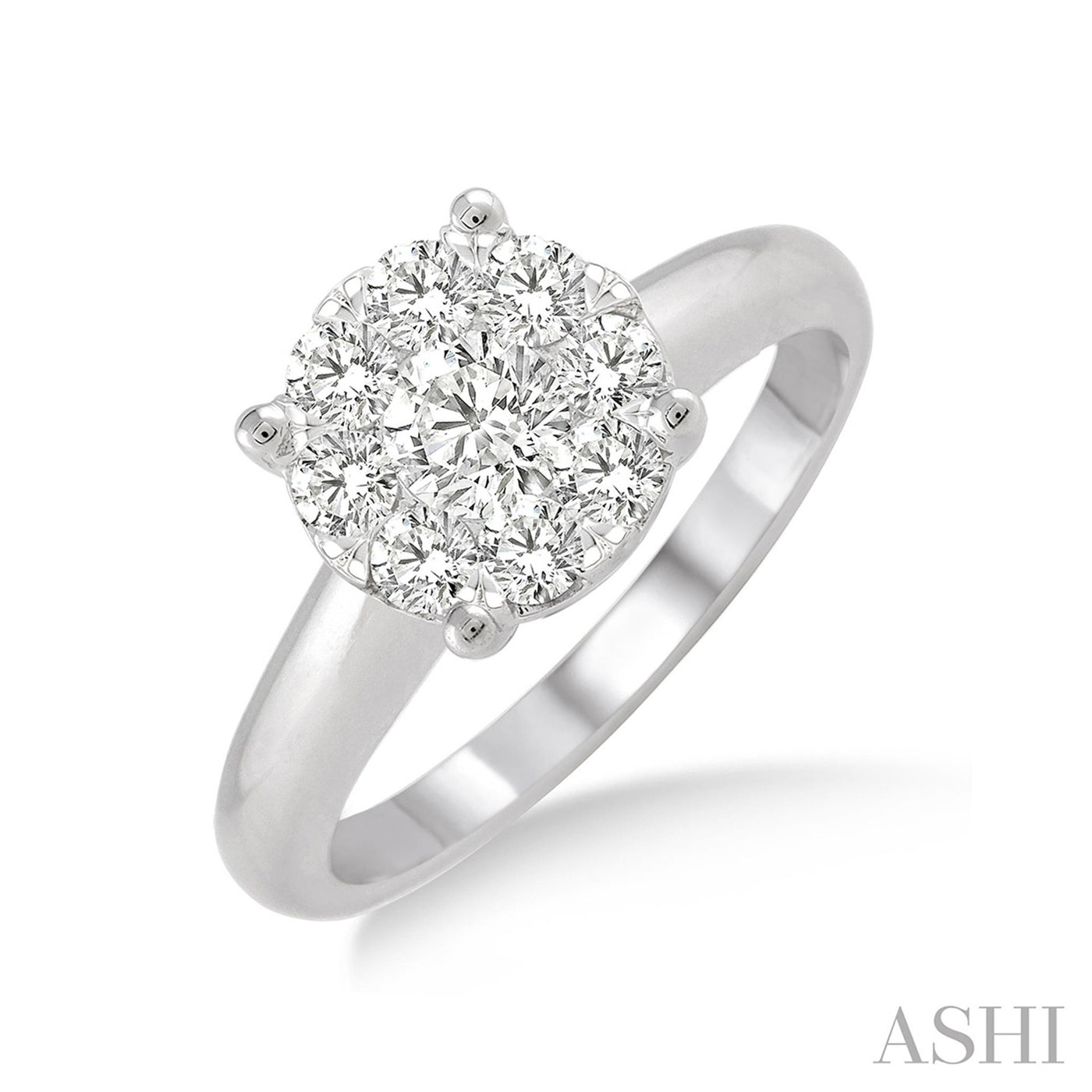 14K White Gold .25ctw Fancy Diamond Engagement Ring