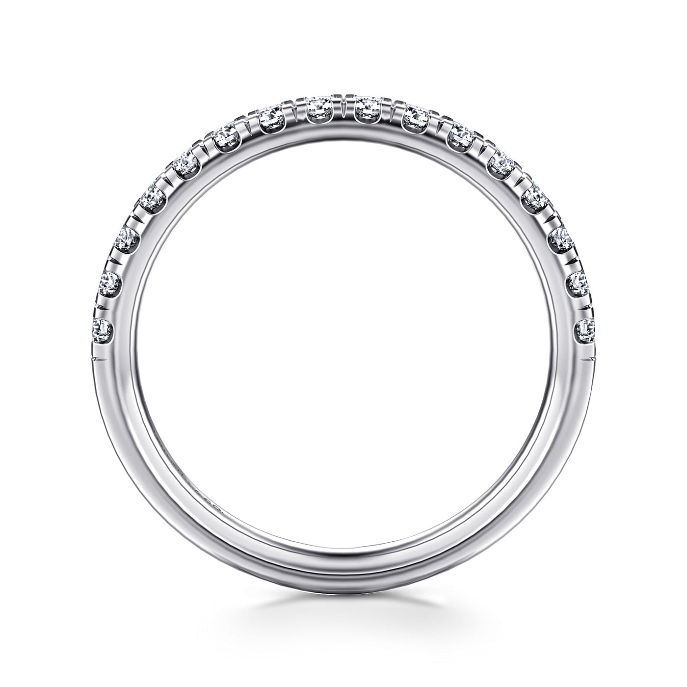 Gabriel 14K White Gold 0.39ctw Clearly Flawless Diamond Band