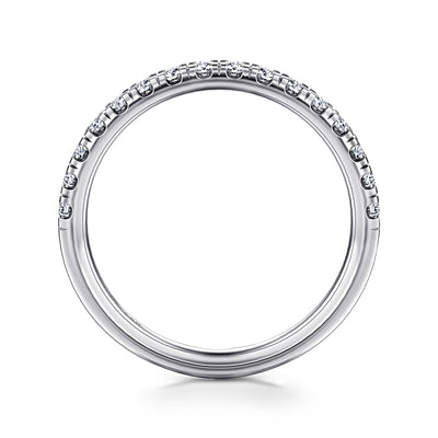 Gabriel 14K White Gold 0.39ctw Clearly Flawless Diamond Band