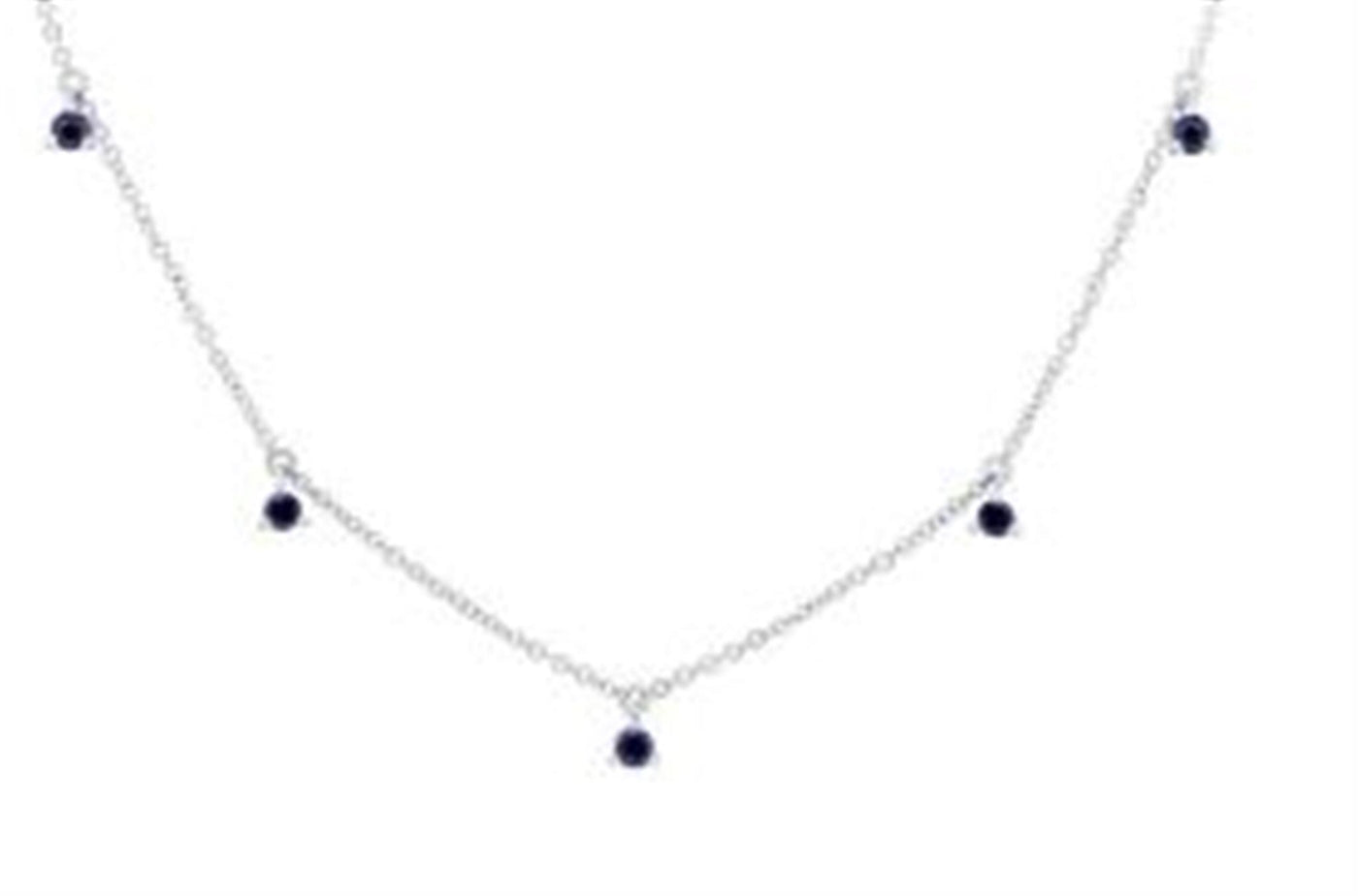 Shy Creation 14K White Gold 0.35ctw Fancy Style Necklace