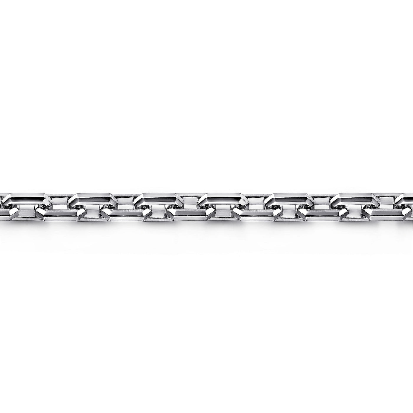 Gabriel Sterling Silver 8" Semi-Solid Cable Link Chain