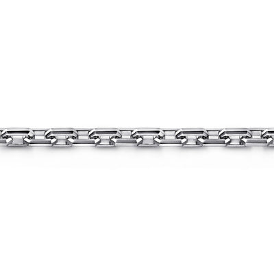 Gabriel Sterling Silver 8" Semi-Solid Cable Link Chain