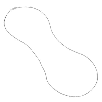 Sterling Silver 1.25mm 24" Cable Link Chain