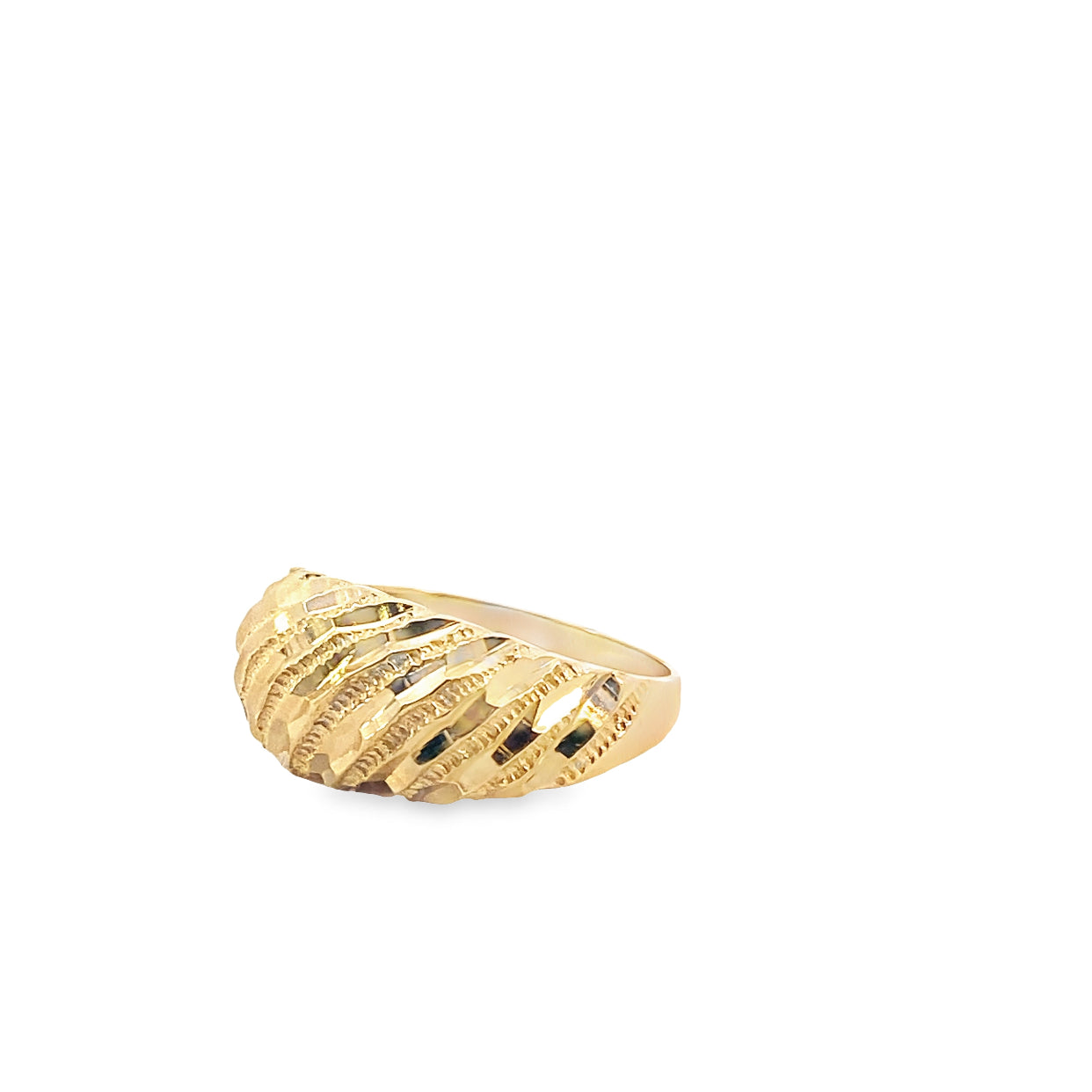 Estate 14K Yellow Gold Dome Ring