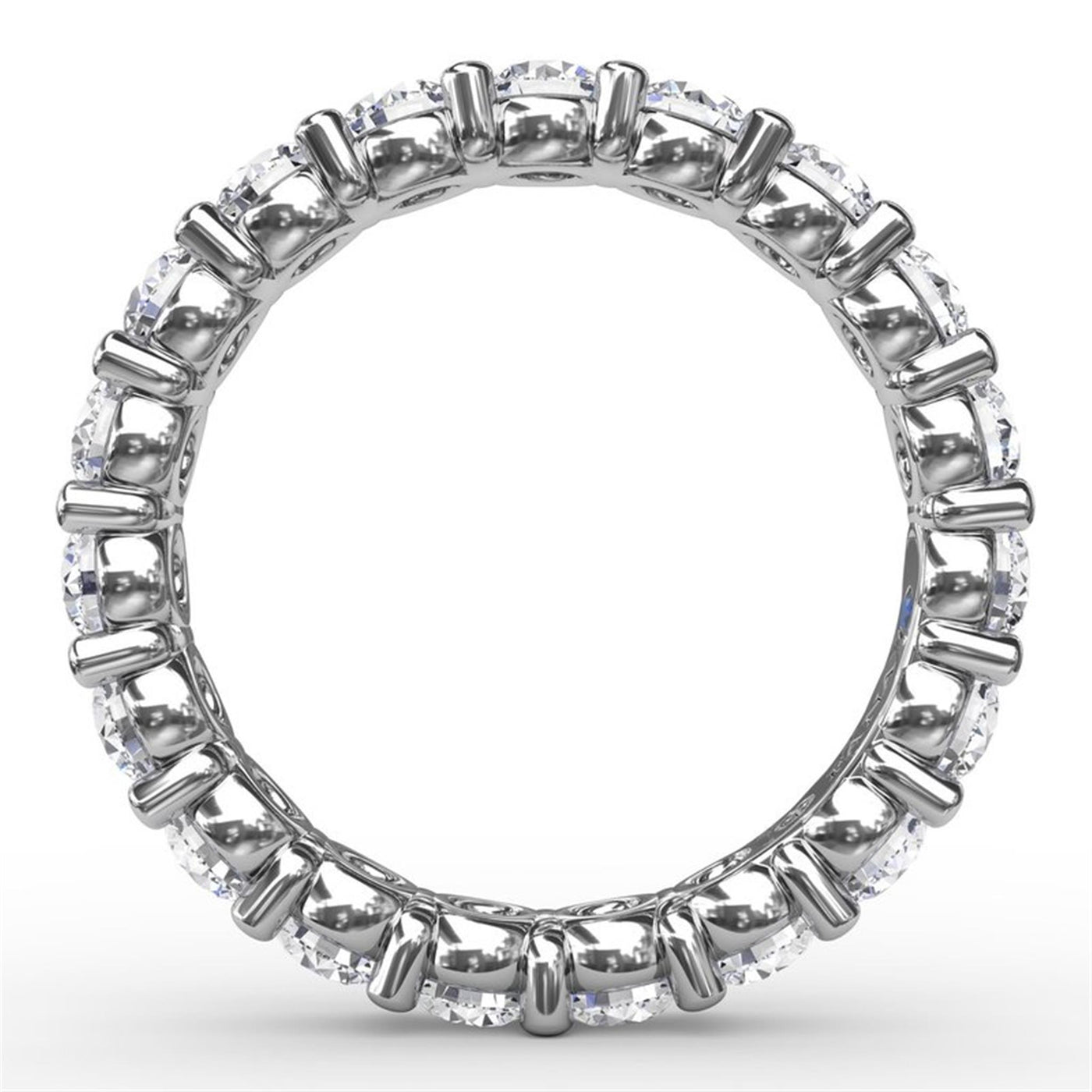 14K White Gold 2.47ctw Diamond Eternity Band 
Featuring a Polished Finish