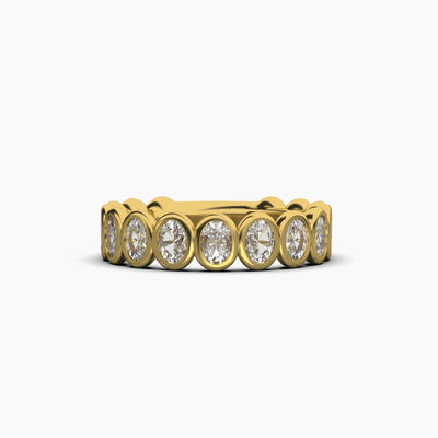 Ava Couture 14K Yellow Gold 1.35ctw Diamond Wedding Band