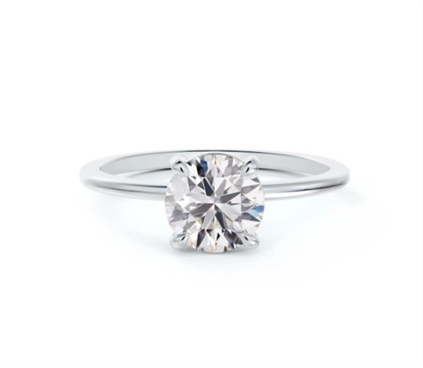 14K White Gold 0.72ct 4 Prong Forevermark Diamond Engagement Ring