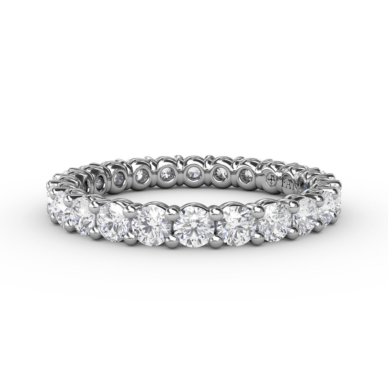 14K White Gold 1.44ctw Diamond Eternity Band 
Featuring a Polished Finish