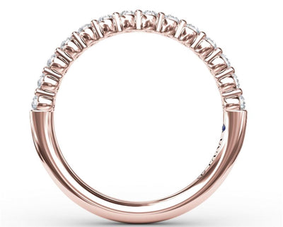 14K Rose Gold 0.28ctw Stackable Diamond Band 
Featuring a Polished Finish