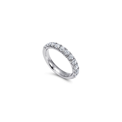 Gabriel 14K White Gold 1.00ctw Diamond Wedding Band