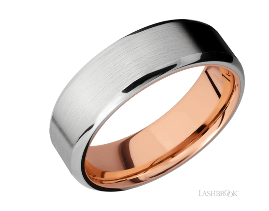 Lashbrook 14K White Gold 7mm Flat Wedding Band