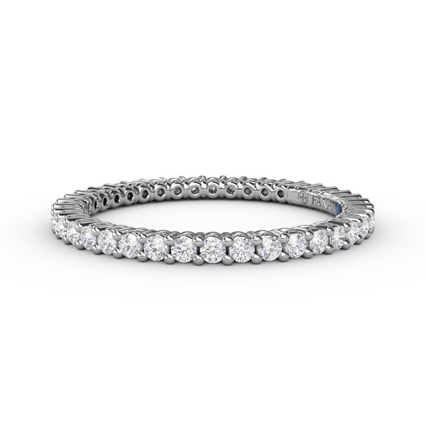 14K White Gold 0.50ctw Diamond Eternity Band 
Featuring a Polished Finish