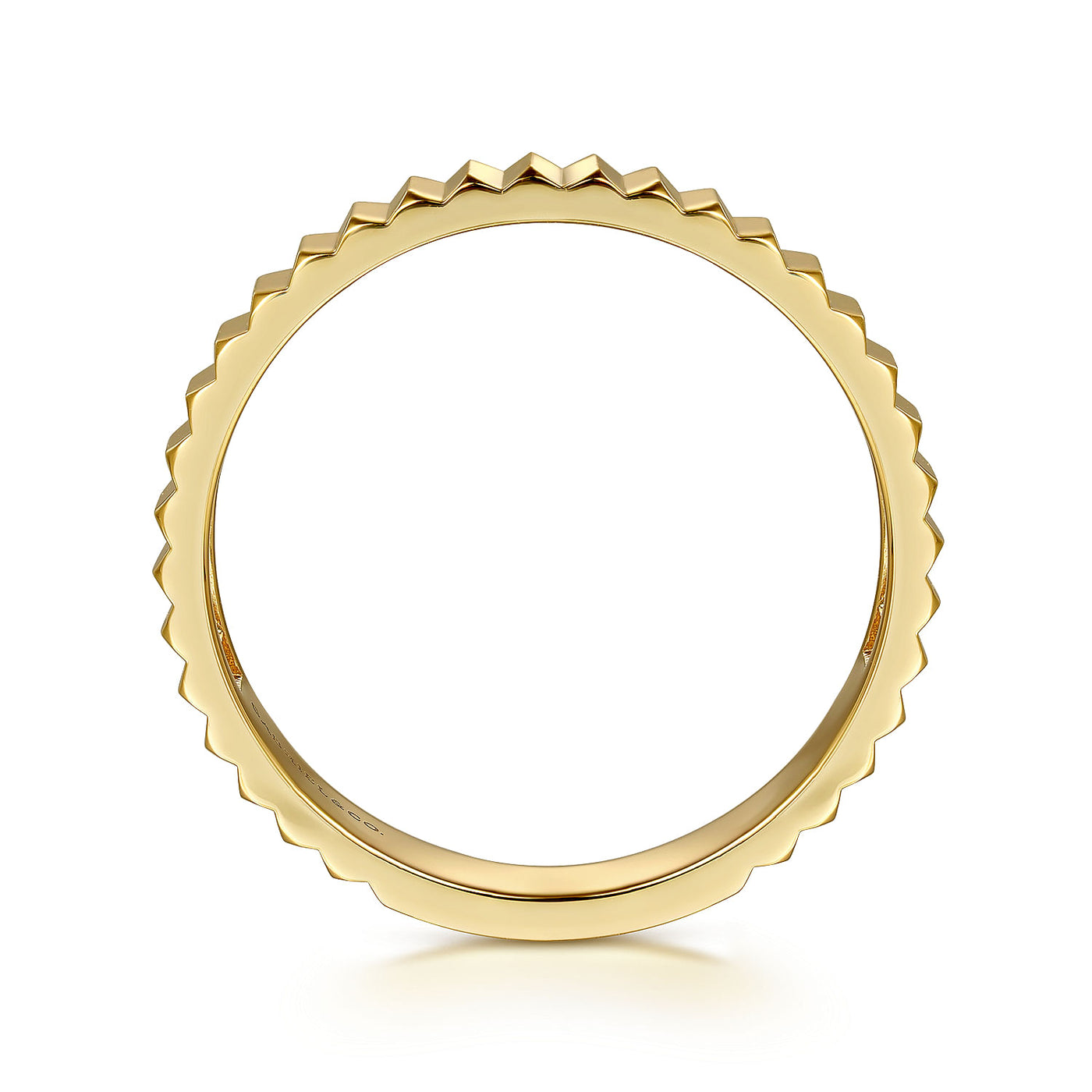 Gabriel 14K Yellow Gold 3mm Flat Stackable Band