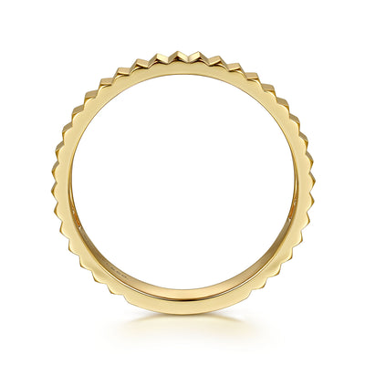 Gabriel 14K Yellow Gold 3mm Flat Stackable Band