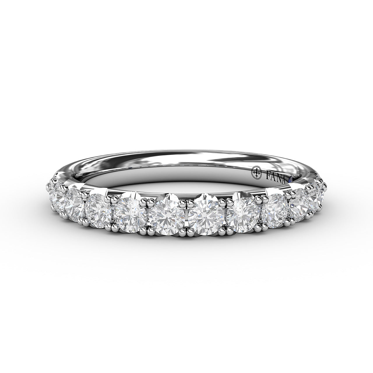 Fana 14K White Gold 0.66ctw Diamond Wedding Band