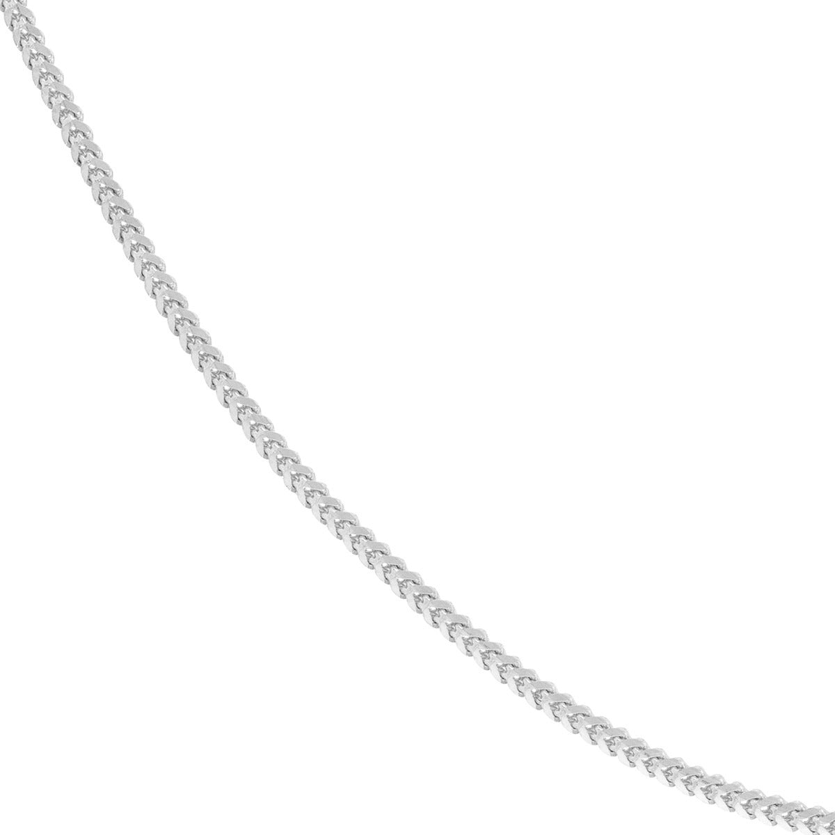 14K White Gold .9mm 20" Franco Chain