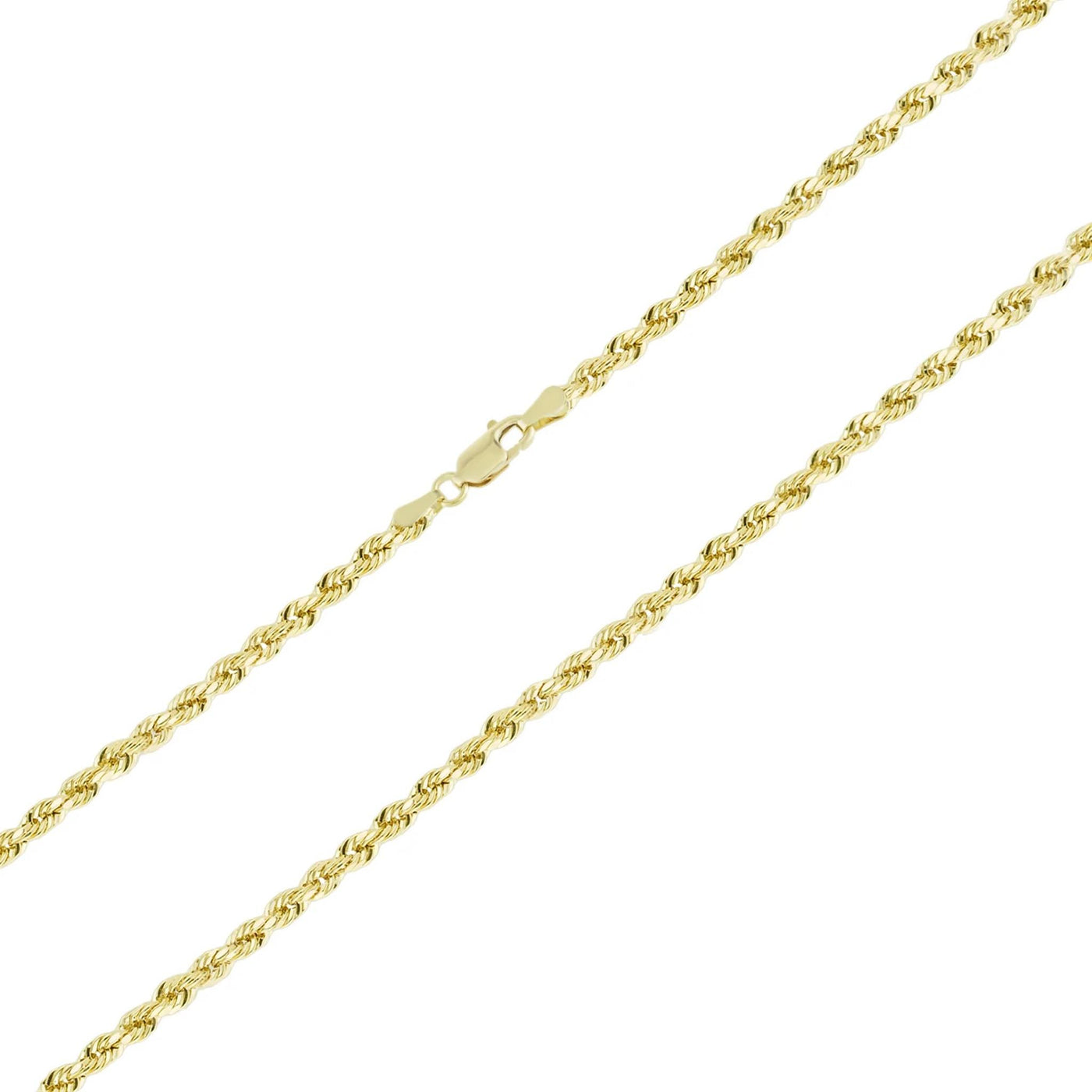 10K Yellow Gold 3mm 24" Rope Chain