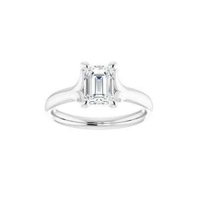 Ever & Ever 14K White Gold 4 Prong Style Diamond Solitaire Engagement Ring