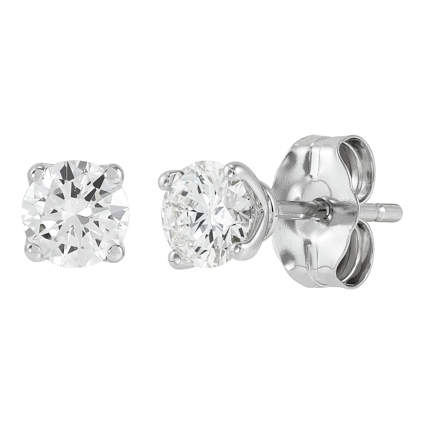 14K White Gold 0.5ctw Lab Grown Diamond Stud Earrings