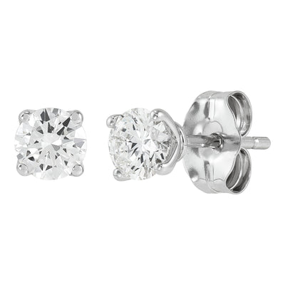 14K White Gold 0.5ctw Lab Grown Diamond Stud Earrings