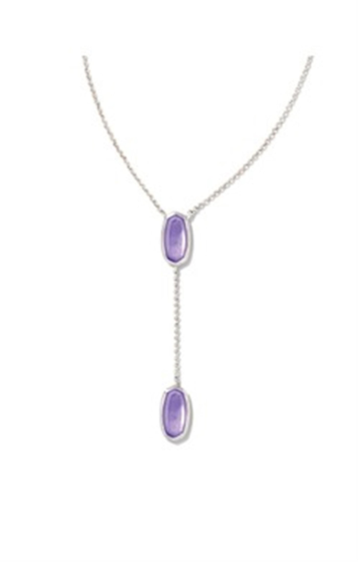 Silver Tone Necklace Featuring Lavendar Opalite by Kendra Scott